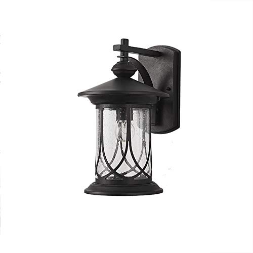 Lampe murale extérieure imperméable en aluminium forgé et verre de haute qualité