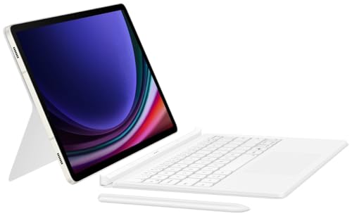 Samsung Galaxy Tab S10+/Ultra & S9 FE Series Clavier avec touche AI (Blanc, S9 FE (DX725))