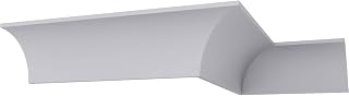 Endurathane Medway Traditional Cove Crown Moulding, 8 1/2"H x 8 1/2"P x 12"F x 94 1/2"L, Factory Primed
