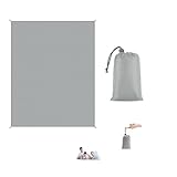 Mirhuaレジャーシートビーチマットピクニックマット 折りたたみ 防水 洗える 収納便利 軽量 遠足 キャンプ 持ち運び簡単 四季適用 アウトドア 収納袋付属 (グレー)