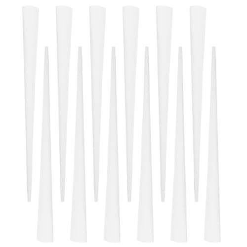 TOGEVAL 20 Piezas Palos De Madera Varillas Manualidades Suministros Para Hacer Dulces Palitos De Postre Palitos De De Papel White