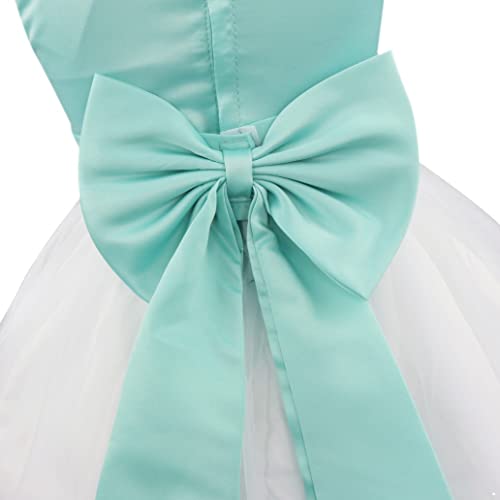 Yeahdor Vestito da Ragazza Festa con Fiore per