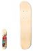 ibasenice DIY Blank Skateboard Deck for Kids - 7-Layer Maple Wood 17 Inch Unfinished Mini Skateboard for Painting, Graffiti Board Art Supplies, Toddler Creative Craft Gift with Pre-Drilled Holes
