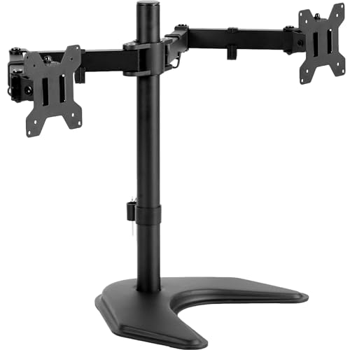 VIVO STAND-V002F compact freestanding dual monitor stand