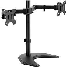 Fits 13" To 27" Screens - Dual monitor mount fitting two screens 13” to 27” in size and up to 10 kg in weight with 75x75mm or 100x100mm backside mounting holes. Keep your power and AV cables clean and organized with detachable cable clips on the arms...