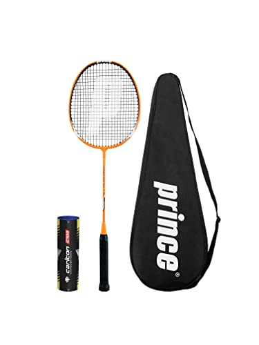 Prince Power 75 Ti Badminton Racket Series + 6 Shuttles (Various Options) (Vortex 75 Ti + Shuttles)