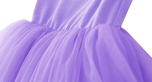 Image of GSVIBK Baby Girls Tutu Dress Sleeveless Toddler Cotton Tulle Skirt Princess Party Prom Dresses