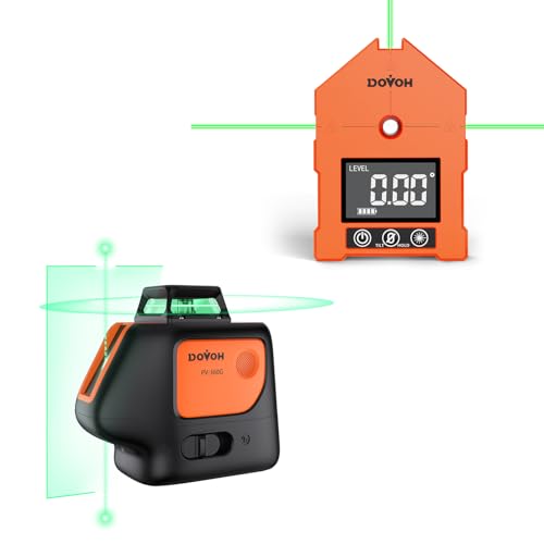 Bundle of 3-in-1 Digital Angle Finder with Laser and Plumb Dot Laser Level, Class Ⅱ