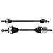 MAXFAVOR CV Axle Joint Shaft Assembly Front Left Right Pair Set of 2 Premium CV Joint Replacement for Honda Accord EX EX-R LX SE Auto Trans 2.3L not 3.0L 1998 1999 2000 2001 2002