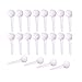 20pcs 10ml/5g white Plastic Kitchen/Cooking Measuring Spoons