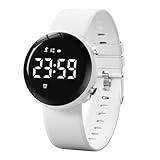 Womens Watch Activity Fitness Tracker Calories Step Counter Pedometer Watches for Women Sport Digital Chronograph Silicone Strap Waterproof 2 Alarm Clocks Women's Watch Reloj para Mujer