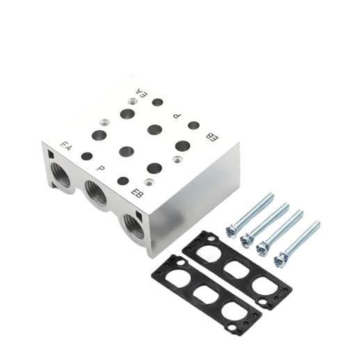 Válvula solenoide SY3120 neumática de escape con bloque de distribución 3F