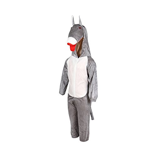 Image of Raj Costume Animal Fancy Dress Costume for Boys & Girls | Hooded Full Body Wildlife Zoo Animal Jumpsuit | Soft Costume for School Function, Fancy Dress, Halloween, Birthday, Cosplay & Role Play
