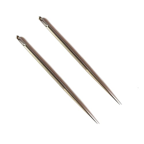 LULAOLIU Titanium Marlin Spike - Paracord Needle Tool & Knot Tying Tool for Rope Splicing - Ideal Boat Gifts for Men (2Pcs Triangular Perforation)