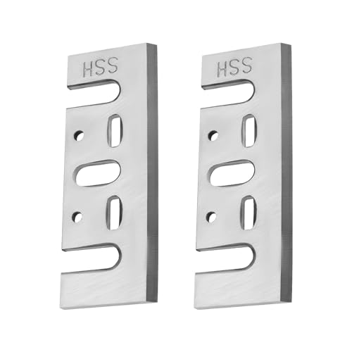 Be In Your Mind 2PCS Cuchillas Cepilladoras HSS de Repuesto para Carpintería Compatible con DeWalt N556874 DCP580 Compatible con Makita 1001 1100 1125