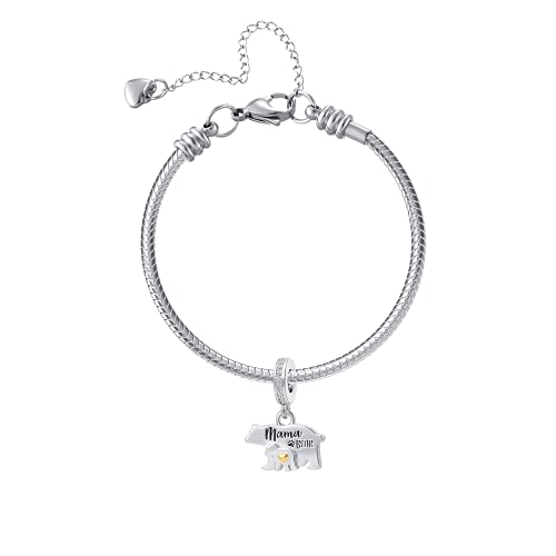 GMXLin Animal Charms Dog Elephant Panda Mama Bear Charm Bead for Women Bracelets2