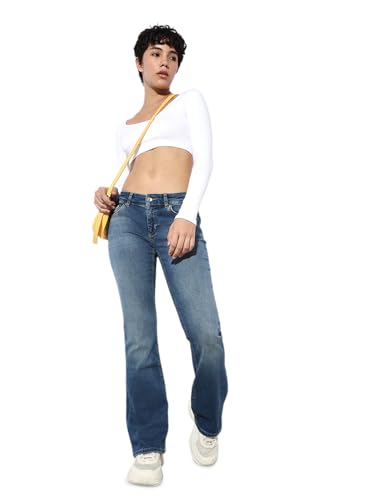Image of ONLY Women's Regular Fit High Rise Jeans