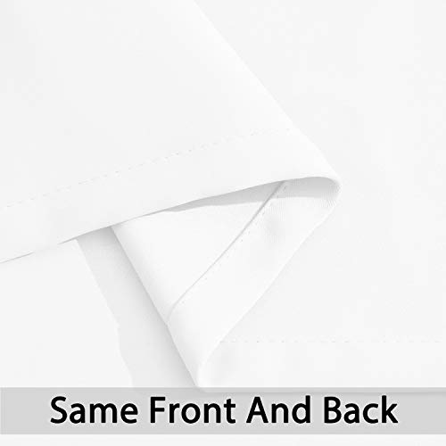 Yakamok Pure White Curtain for Living Room Sliding Glass Door Vertical Blind for Room Darkening Extra Wide Window Drapes Grommet Top Room Divider Panel for Bedroom/Patio 1 PC 100 x 84 Inch