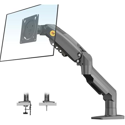 NB North Bayou Monitor Mount,Fits 4.4 to 19.8lbs Computer Monitors, Adjustable Stand with Tilt Rotation Swivel Function, Desk Mount F80 Cover
