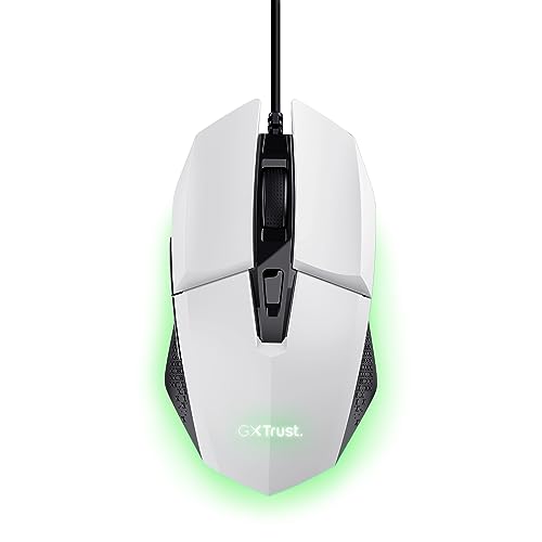 Trust Gaming GXT 109W Felox Gaming Maus mit 6 Programmierbare Tasten, Mehrfarbige LED-Beleuchtung,...