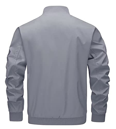 Kefitevd Golf Jackets For Men Military Jackets For Men Bomber Jacket Full Zip Active Jackets Water Repellent Softshell Jacket Men With 4 Pockets #TOP1