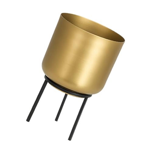 Ciieeo Nordic Style Iron Vase Ornament Floor Standing Flower Arrangement Container Metal Flower Pot for Indoor Home Decor Living Room Bedroom Table Display