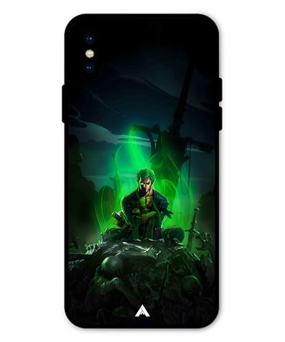 Image of Premium Anime 1 Case for iPhone Xs (Glossy Finish) Soft-Touch Metal TPU Back Cover, Shockproof, Designer, Aesthetic Mobile Phone Case