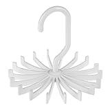 Krawattenhalter mit 18 Haken, für Schals, Gürtel, Organizer, Kleiderhalter, Schränke, Kunststoff, um 360 Grad drehbar, praktisch und attraktiv