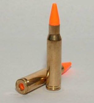 ST Action Pro Pack of 5 Inert .308 Winchester Rifle Orange Safety Trainer Cartridge Dummy Ammunition Ammo Shell Rounds with Brass Case