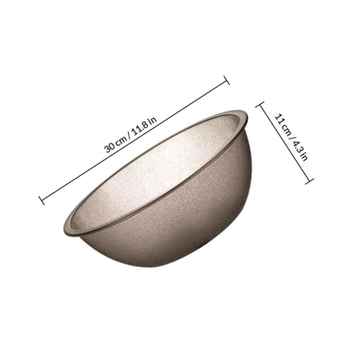 Bowl acrílico redondo para lavar verduras 30 cm gris miniatura 2