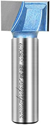 1/2-Inch Shank 7/8-Inch Cutting Dia Double Flute Carbide Tipped Cleaning Bottom Router Bit Woodwork Cutter for CNC
