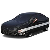 Holthly 10層セダン車カバー裏起毛防水通気性 100%防水しーとカバー防雪防塵防輻射紫外線屋外ボディカバー アウディＡ４/Ａ5 BMW ３シリーズ/４シリーズ 日産 スカイライン/セドリック/グロリア/ＧＴ－Ｒ レクサスＧＳ/ＲＣ/ＬＣ ホンダアコードハイブリッド/アコード/インスパイア