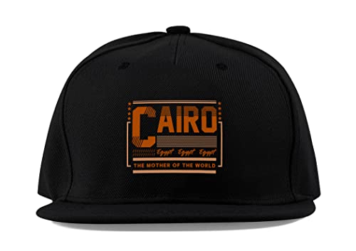 Casquette de baseball respirante en coton Cairo avec visière plate protectrice