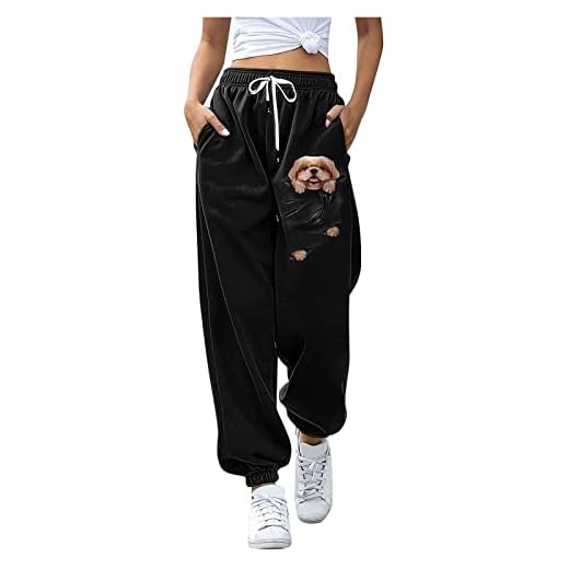 MNRIUOCII Dam joggingbyxor fjäril tryck byxor sweatpants komfortabel hög midja träning atletisk lounge joggers byxor med fickor sportbyxor tonåring flickor träningsbyxor