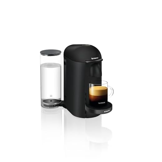 Machine à Café Nespresso Krups Vertuo Plus Noir Mat Cafetière Espresso YY3922FD