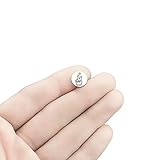 Bohemian Findings Peace Sign Stainless Steel Charms - 10mm Round - Exclusive Line - Quantity Options - BFS5399 Choose Quantity: 1 Charm