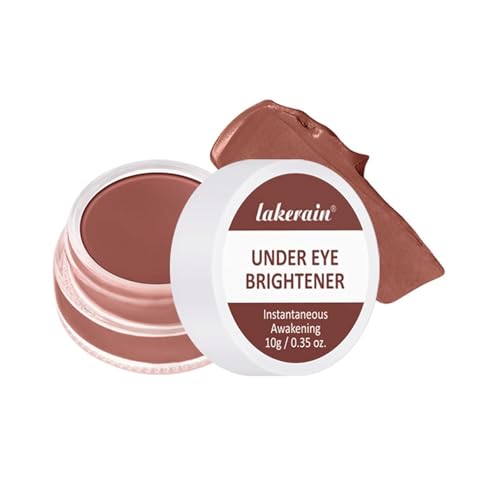 Full Coverage Under Eye Brightening Cream For Dark Circles,under Eye Cream Pot Concealer Full Coverage Pink Corrector Makeup, Nourishing Waterproof (Dark Mocha)