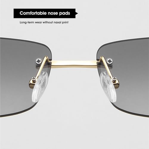 Lunettes de soleil légères sans monture pour éviter les marques sur le nez