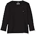 Tommy Hilfiger Boys Basic Cn Knit L/s Camiseta, Negro (Meteorite 055), 164 (Talla del fabricante: 14) para Niños