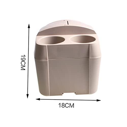 Basura portátil para portavasos beige PRETYZOOM de coche 6