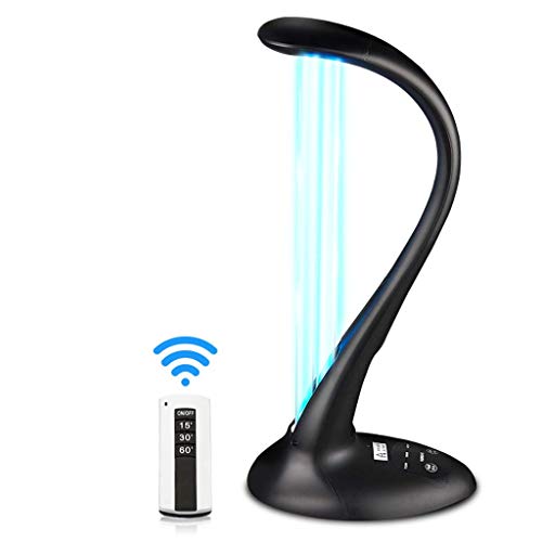 Preisvergleich Produktbild Y&XF UV-Desinfektionslicht Ultraviolettes Ozon keimtötendes Licht Quarzlampe tötet Schimmelpilzkeime Viren - mit 10s Verzögerungszeit Fernbedienung für Luftsterilisator-Reiniger