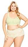 Avenue Womens Plus Size Fshn Soft Caress Bra, Iris Yellow
