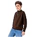 Boys' Quarter Zip Sweatshirt Kids Long Sleeve Pullover Tops Tween Boys Fall Fashion School Preppy Solid Cute Clothes Coffee