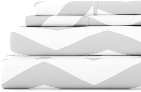 Linen Market 4 Piece Queen Bedding Sheet Set (Gray Arrow) - Sleep Better Than Ever with These Ultra-Soft & Cooling Bed Sheets for Your Queen Size Bed - Deep Pocket Fits 16" Mattress