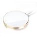 GMYLE Wireless Charger Aluminium Mini Qi for S7 / S6 / Edge / Plus, Note 5, Nexus and all Qi-Enabled Devices - Champagne Gold / Glacier White (NPL730058)