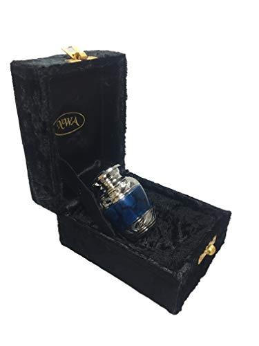 Memorial Keepsake Cremation Urn, Funeral Tokens, Small Size Human Ash Urn with Velvet Case Memorial Keepsake Cremation Urn, Funeral Tokens, Small Size Human Ash Urn with Velvet Case