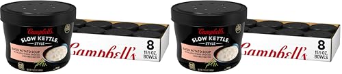 Campbell's Slow Kettle Style Baked Potato Soup, 15.5 oz Microwavable Bowl (Pack of 16)