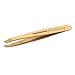 Produktbild TWEEZERMAN Mini Pinzette Ultra Precision (Handgeschliffene, schräge Spitzen, Augenbrauen zupfen, Profi-Qualität, rostfreier Edelstahl), Gold