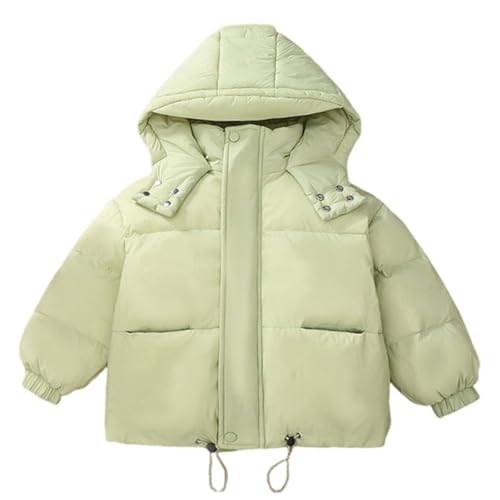 Xiaojmake Toddler Boys Girls Winter Coats Hooded Puffer Padded Jacket Full Zip Winter Warm Parka Overcoat for 2-13 Years
