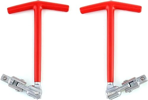 Image of Hetkrishi Spark Plug Socket Wrench, Universal,T-handle, 6mm (5 /8 inch) & 21mm (13 /16 inch) Remover Installer